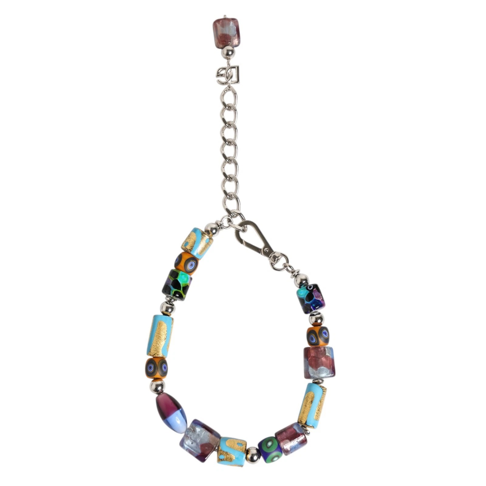 Dolce & Gabbana - Multicolor Murano Glass Beads Brass Zamak Necklace
