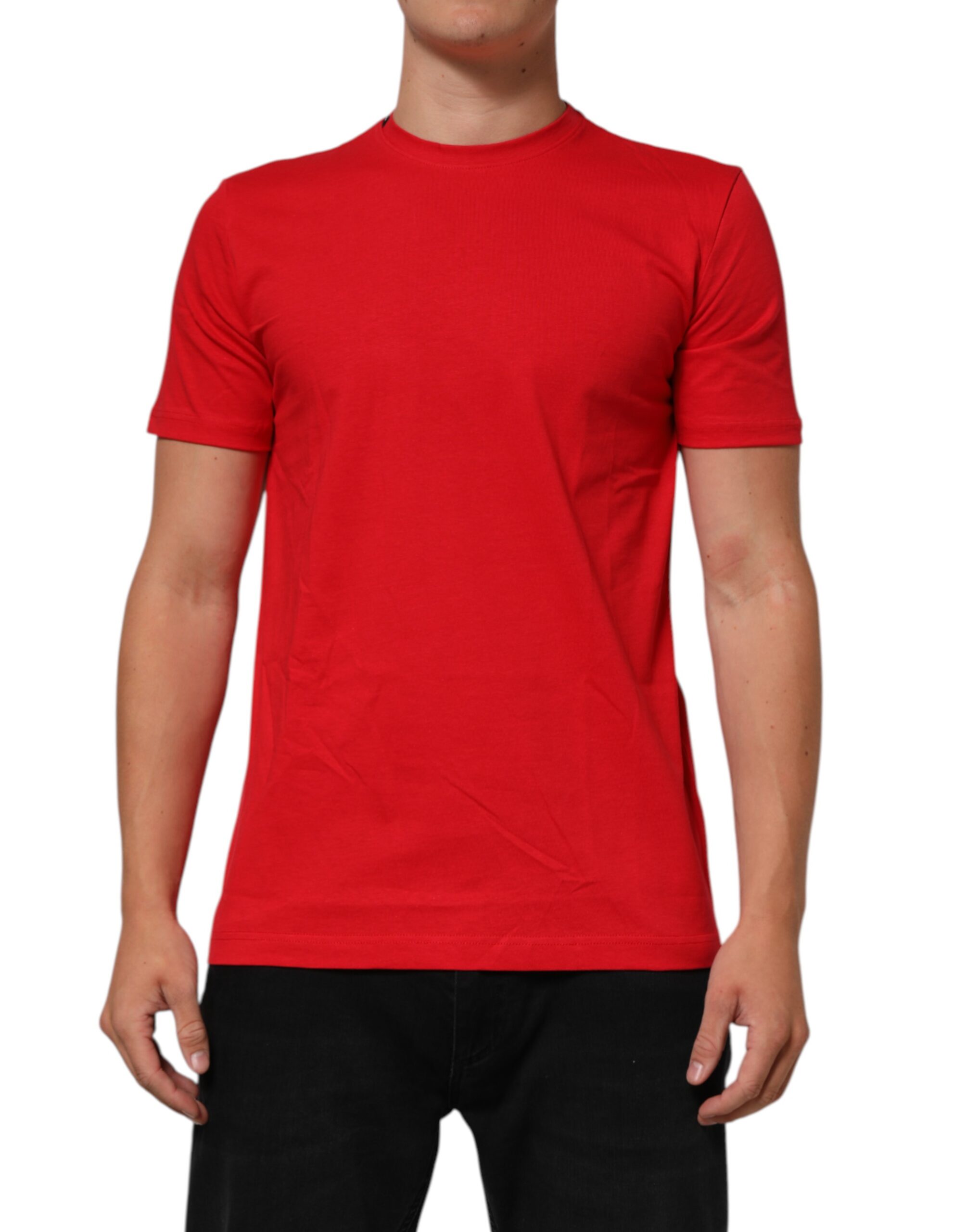 Dolce & Gabbana - Red Goodluck 2023 Cotton Crew Neck T-shirt