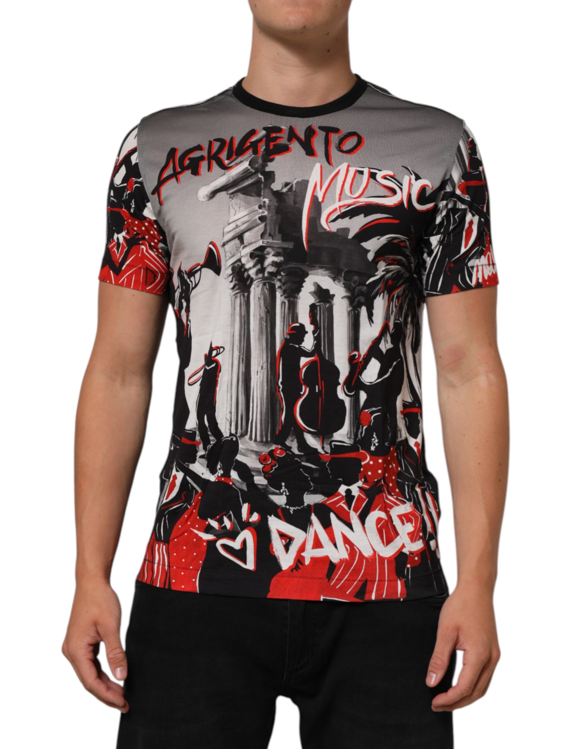 Dolce & Gabbana - Multicolor Agrigento Dance Jazz Music Print T-shirt