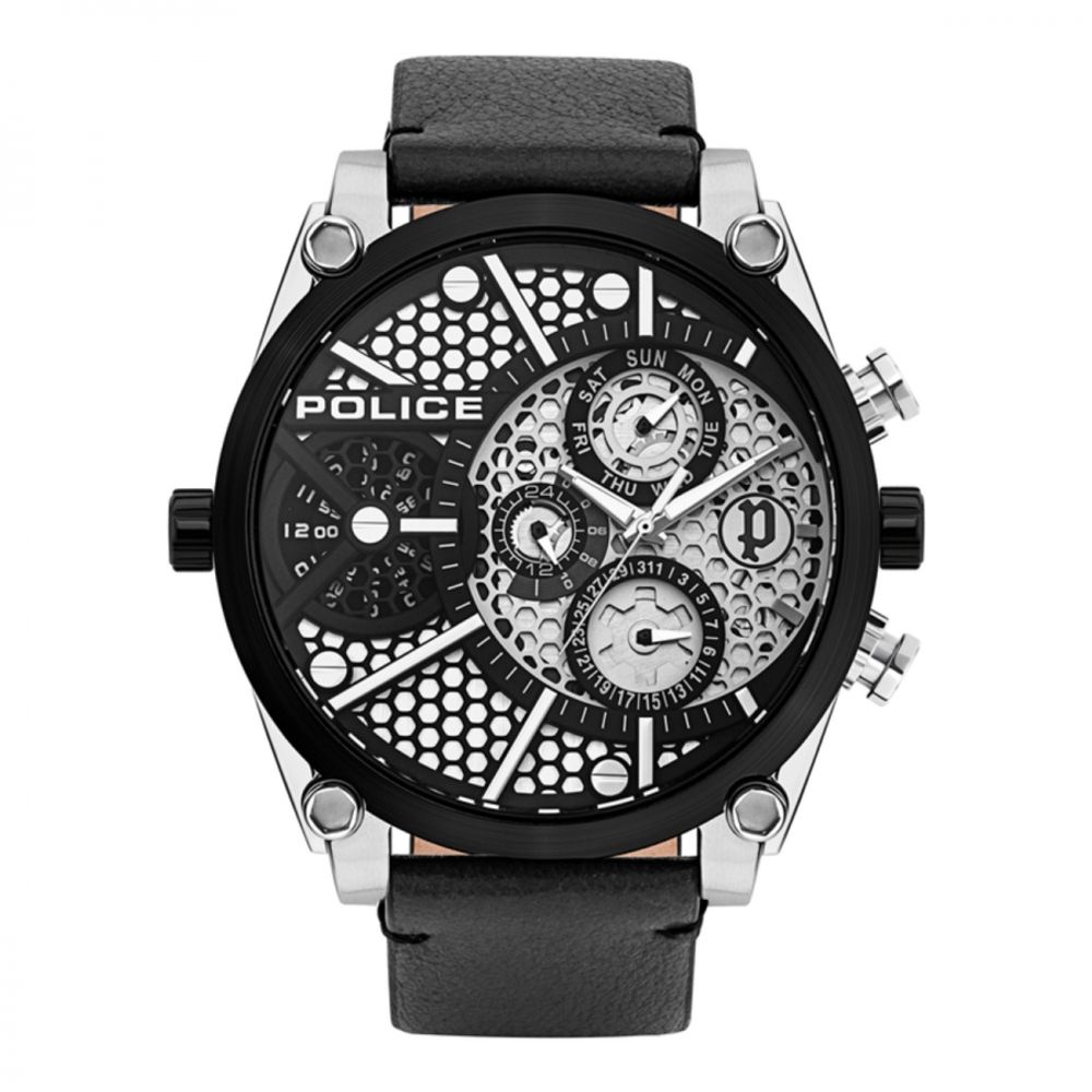 Police - Black Leather Watch