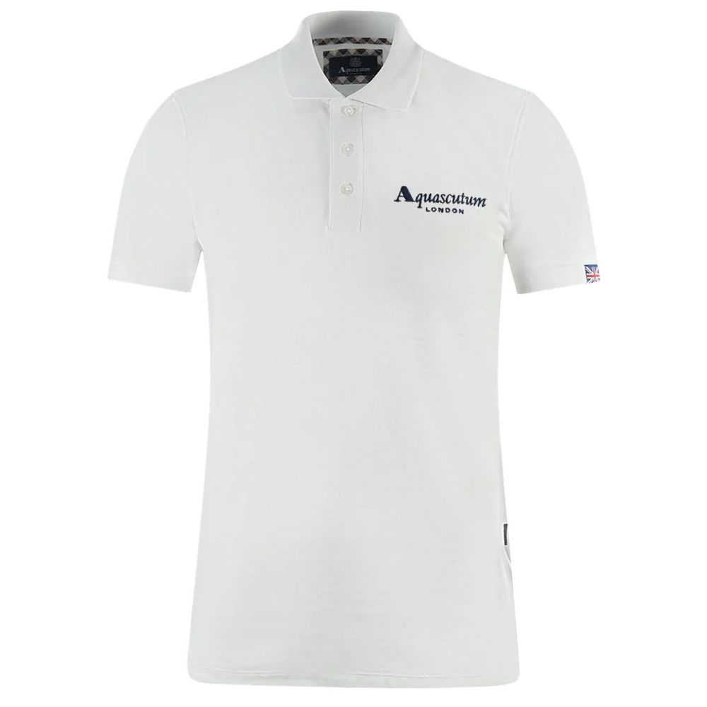Aquascutum - White Cotton Polo Shirt