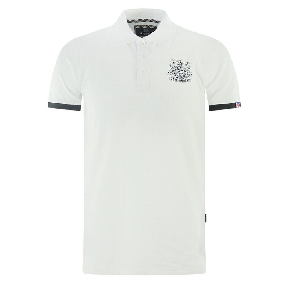 Aquascutum - White Cotton Polo Shirt