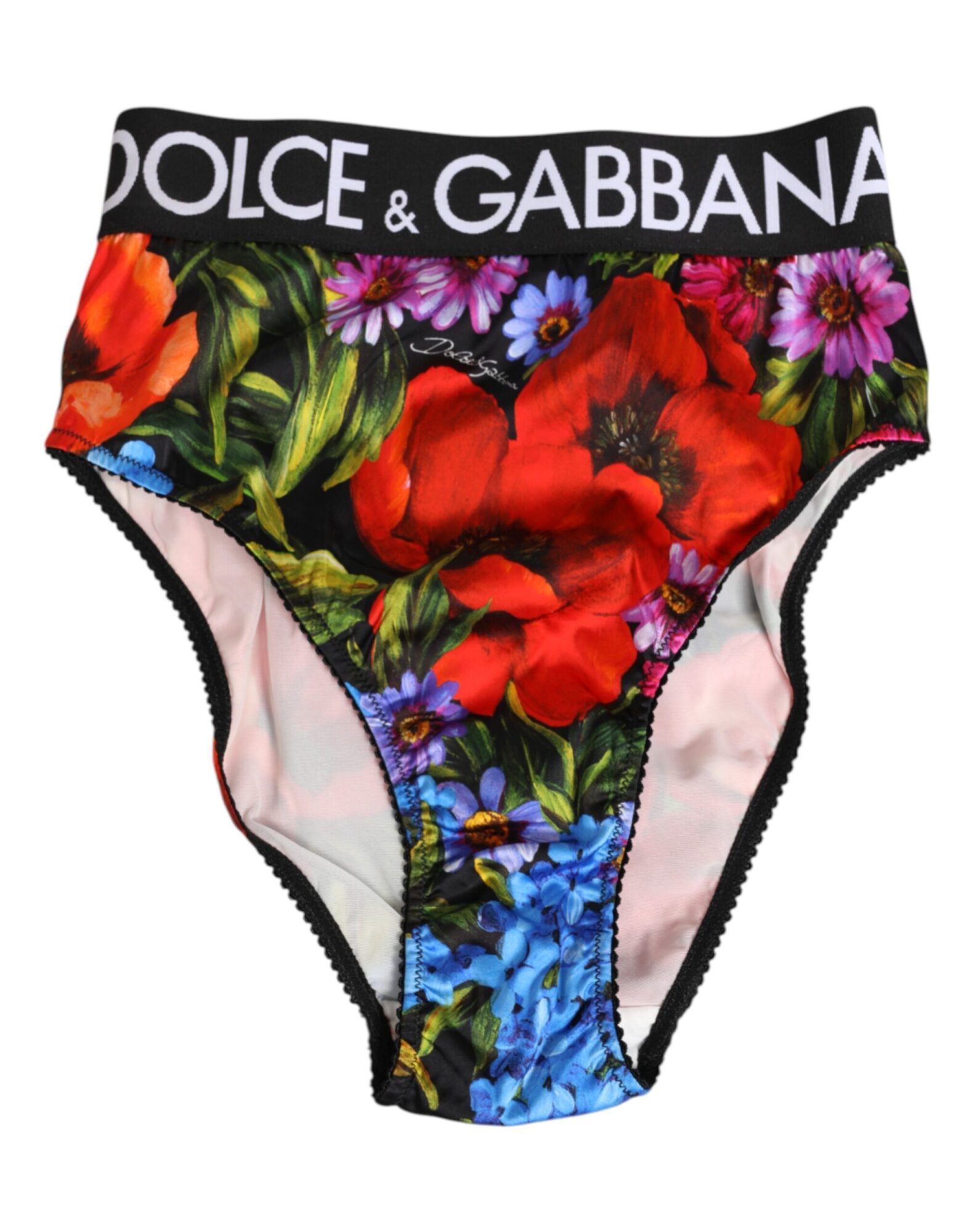Dolce & Gabbana - Multicolor Floral Print High Waist Panty Underwear