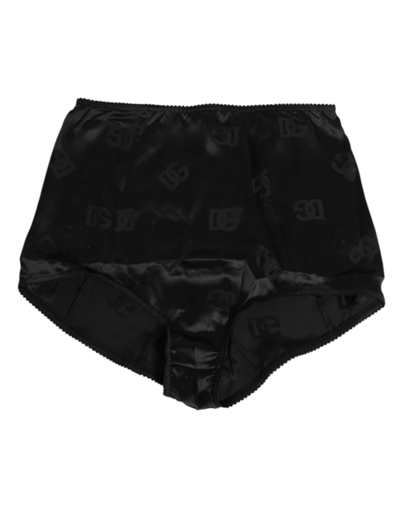 Dolce & Gabbana - Black Silk Stretch High Waist Girdle Underwear