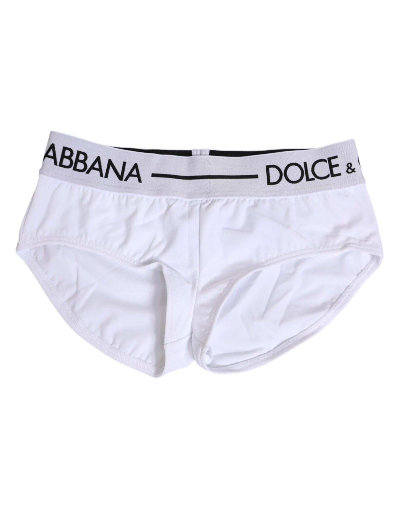 Dolce & Gabbana - White Nylon Logo Waistband Shorts Underwear