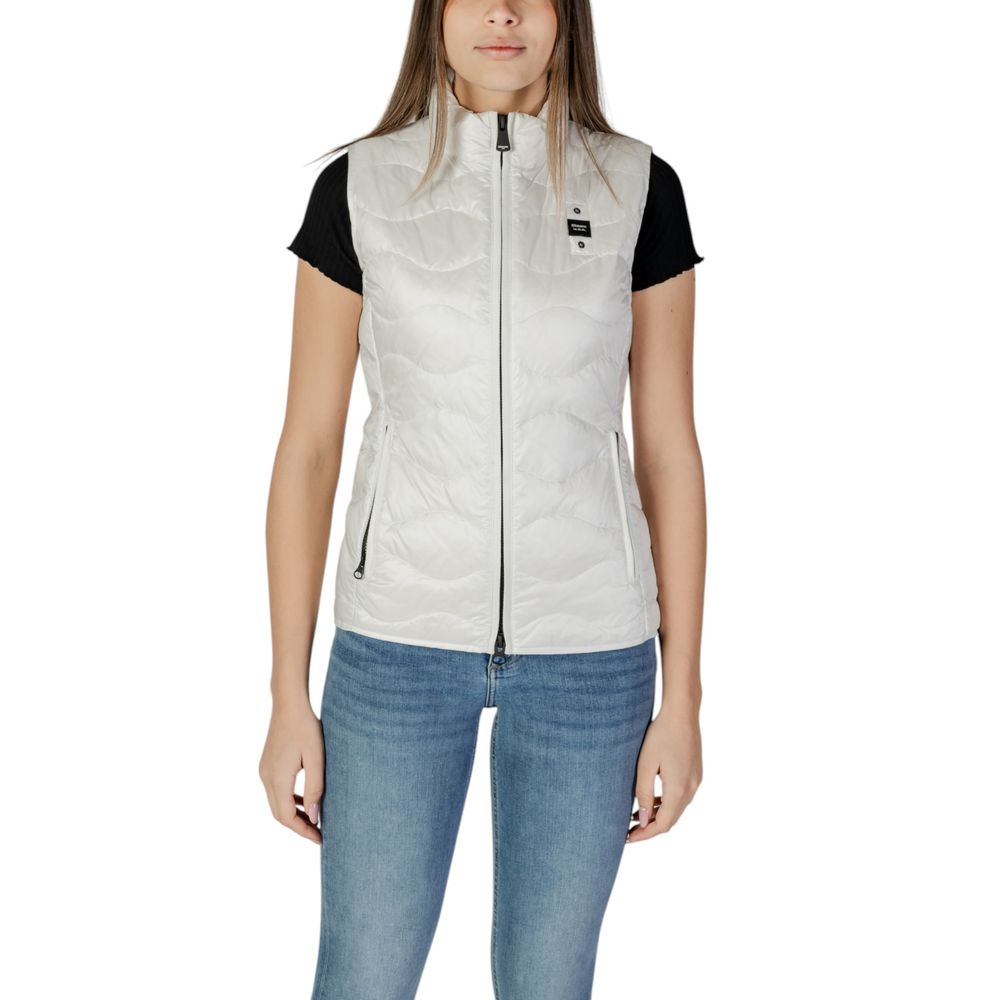 Blauer - White Polyamide Sleveless Jacket