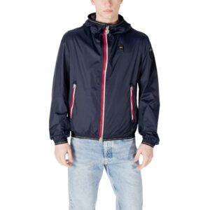 Blue Polyamide Jackets & Coat
