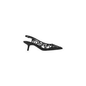Black Leather High Heel