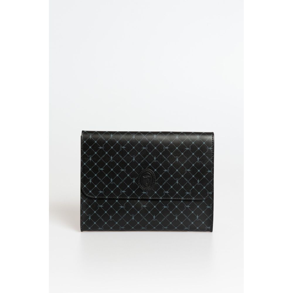 Trussardi - Black Polyester Men Clutch