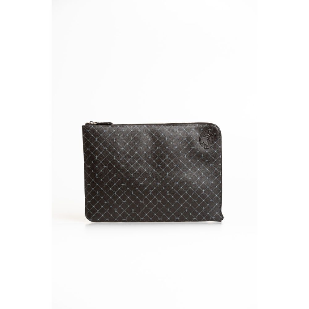 Trussardi - Black Leather Men Clutch