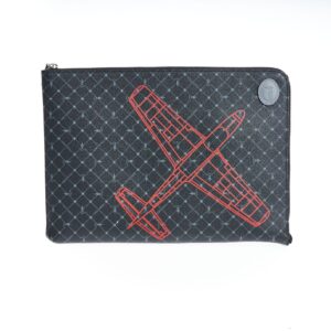 Black Leather Men Clutch