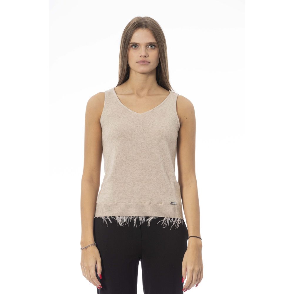 Baldinini Trend - Beige Wool Women Top