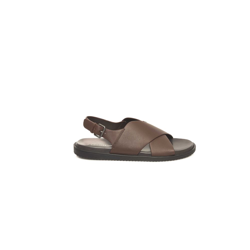 Cerruti 1881 - Brown Cowhide Men Sandal