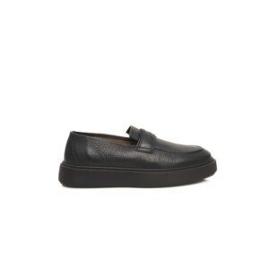 Blue Cowhide Men Loafer