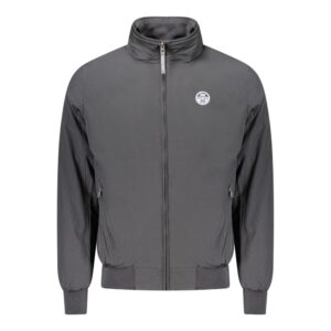 Black Polyester Jackets & Coat