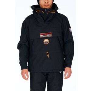 Black Polyester Men Jacket