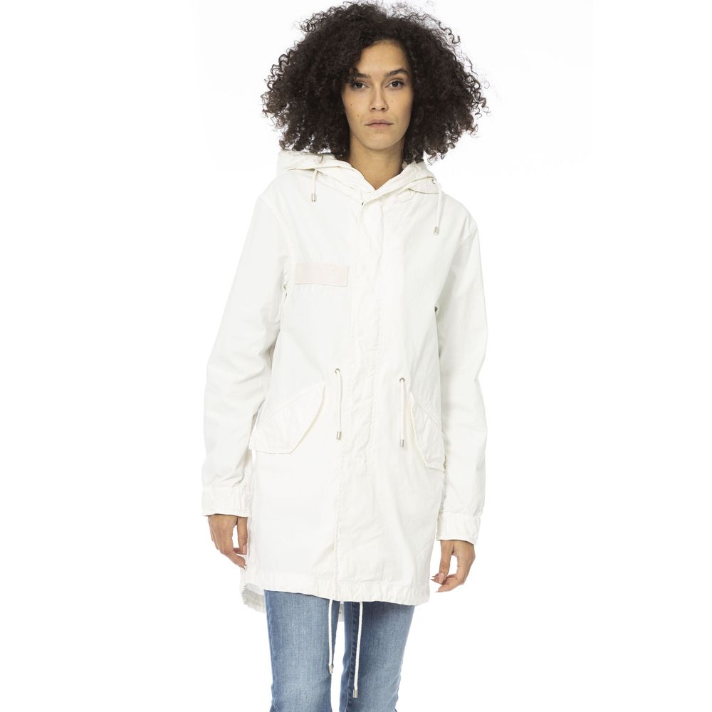 Mr&Mrs Italy - White Cotton Women Parka