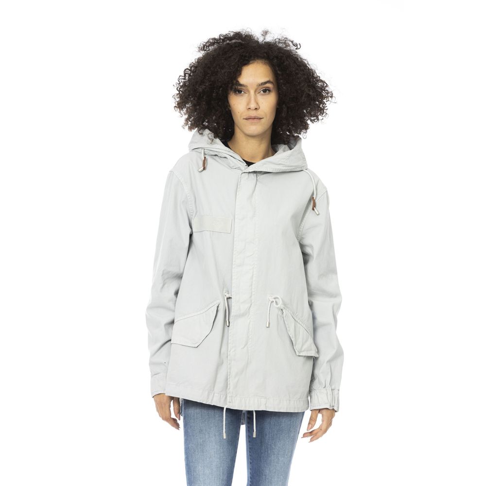 Mr&Mrs Italy - Silver Cotton Women Jacket