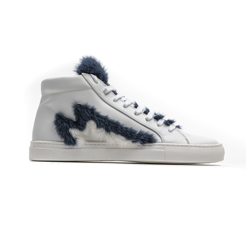 Mr&Mrs Italy - White Leather Women Sneaker