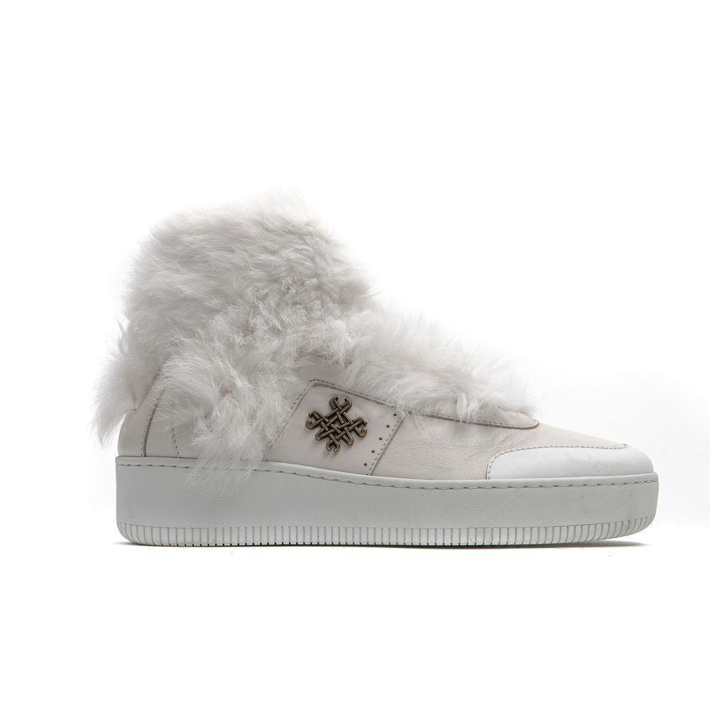Mr&Mrs Italy - White Cotton Women Sneaker