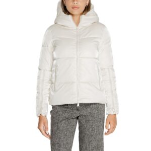 Cream Polyester Jackets & Coat
