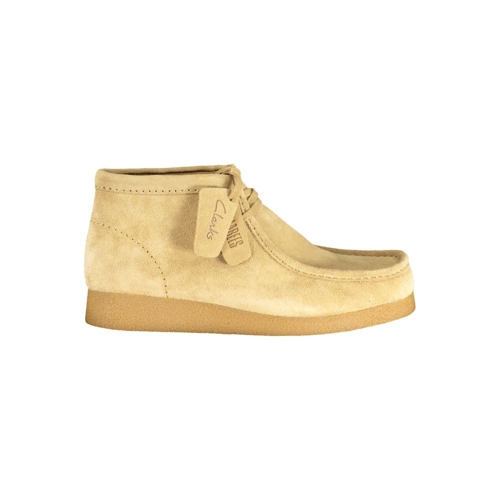 Clarks - Beige Leather Men Sneaker