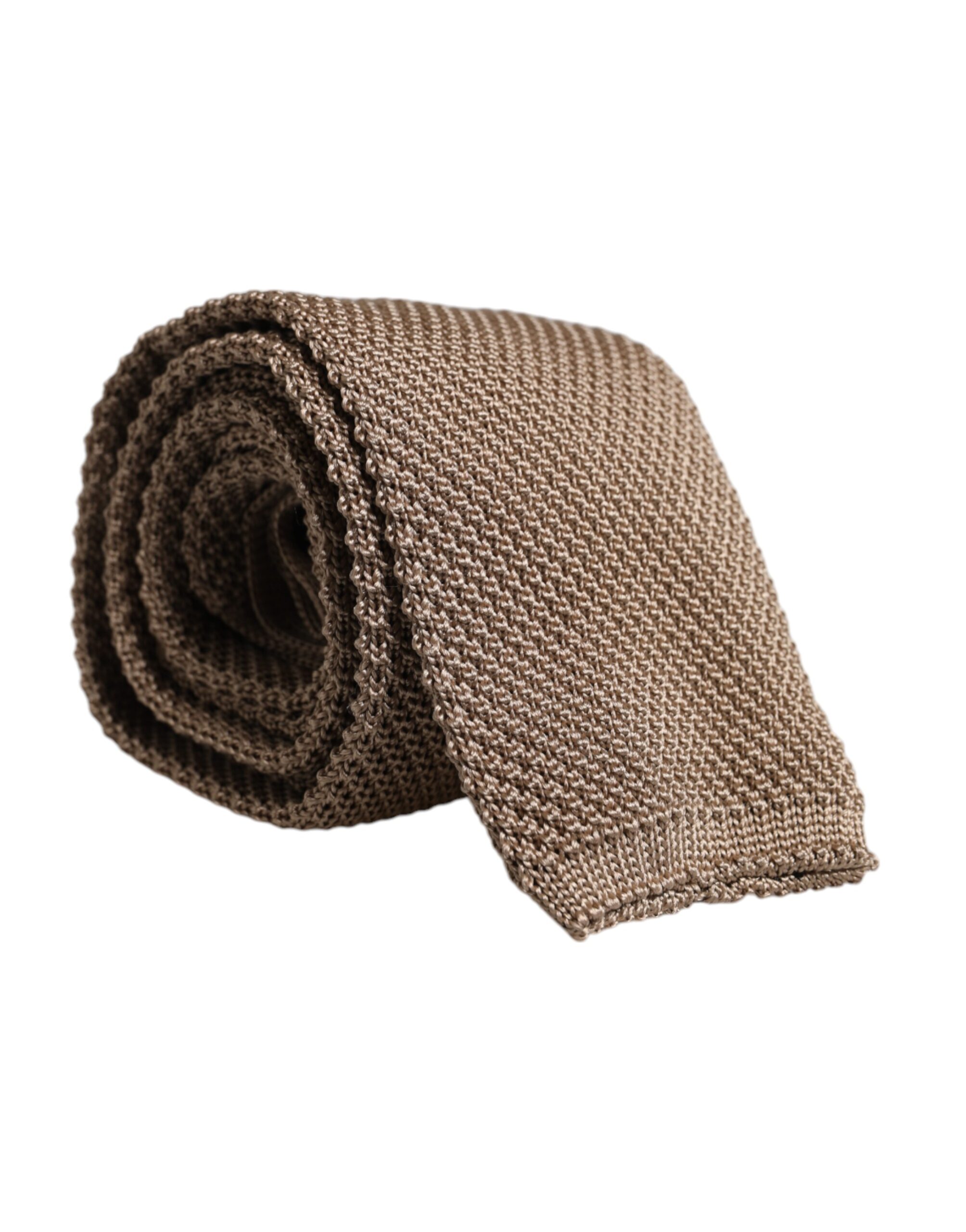 Dolce & Gabbana - Brown Silk Adjustable Necktie Tie