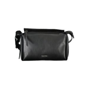 Black Polyester Women Shoulder Bag