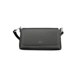 Black Polyester Women Handbag