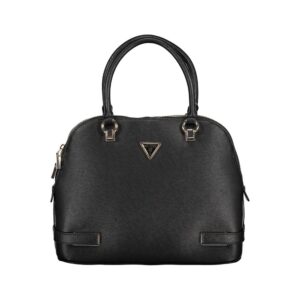 Black Polyethylene Women Handbag