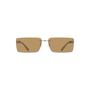 Beige Metal Women Sunglass