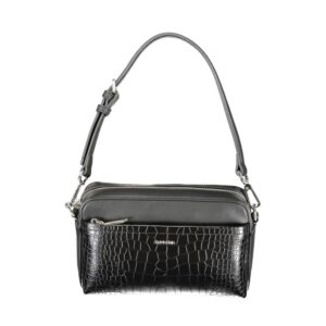 Black Polyurethane Women's Handbag