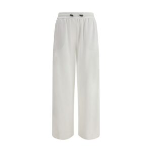 White Cotton Joggers (Workout Pants)