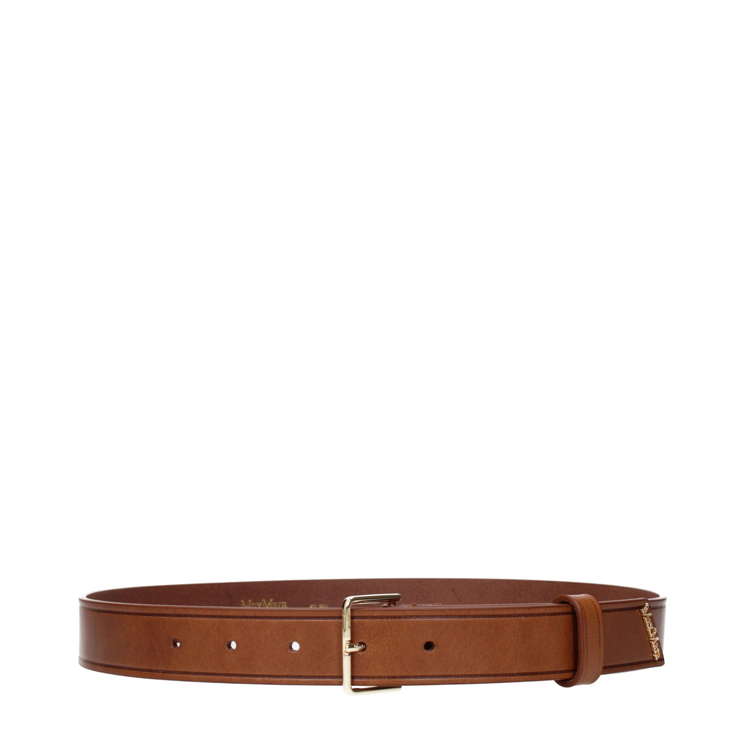 Max Mara - Brown Leather Regular Belt
