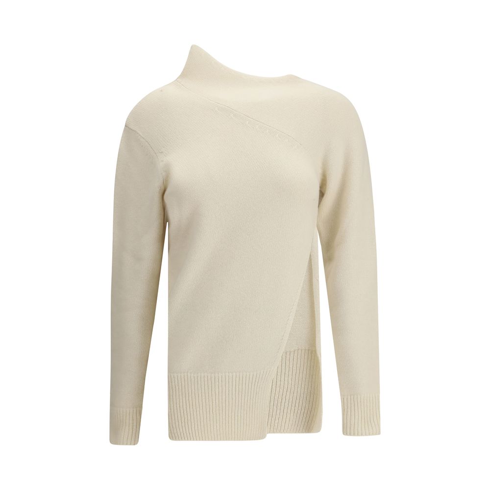 Di Stavnitser - White Cashmere Sweatshirt