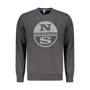 Black Cotton Men's Sweatshirt