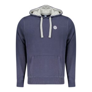 Blue Cotton Men's Hoodie