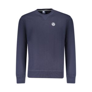 Blue Cotton Men Sweatshirt