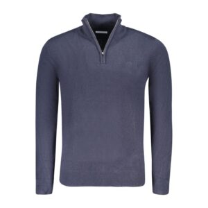 Blue Acrylic Men Sweater