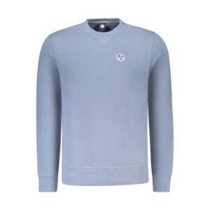 Blue Cotton Men Sweatshirt