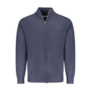 Blue Acrylic Men's Cardigan