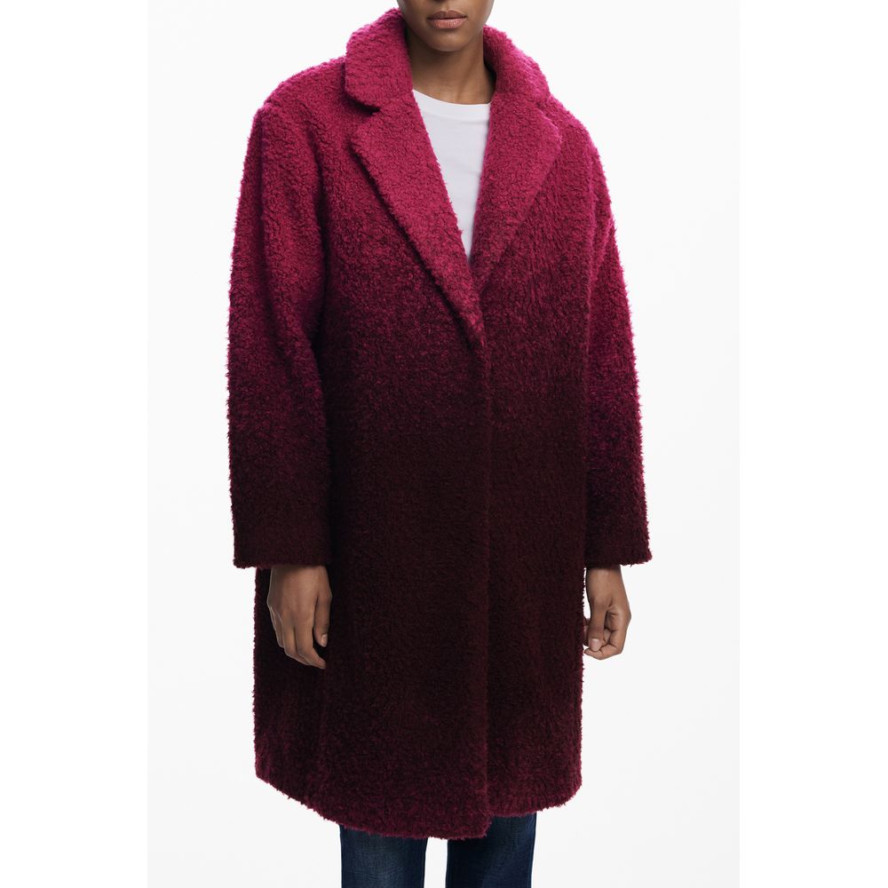 Desigual - Pink Wool Women Coat