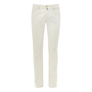 White Cotton Skinny Jeans