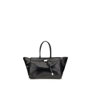 Black Calf Leather Bos Taurus Shoulder Bag