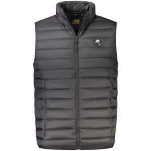 Black Polyester Men Jacket