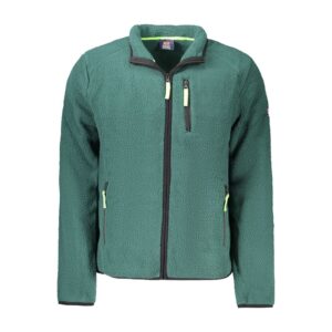 Green Polyester Men Sweater