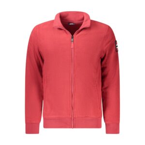 Red Polyester Men Sweater