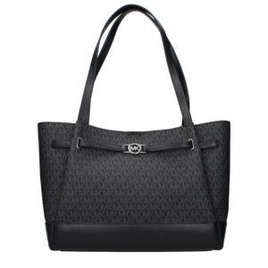 Black Fabric Shoulder Bag
