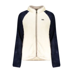 White Polyester Women Sweatshirt