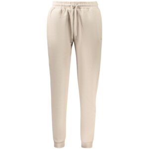 Beige Cotton Women Sweatpant
